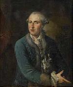 Christopher Hieronymus Johansen Portrait of governor, baron Carl Sparre oil